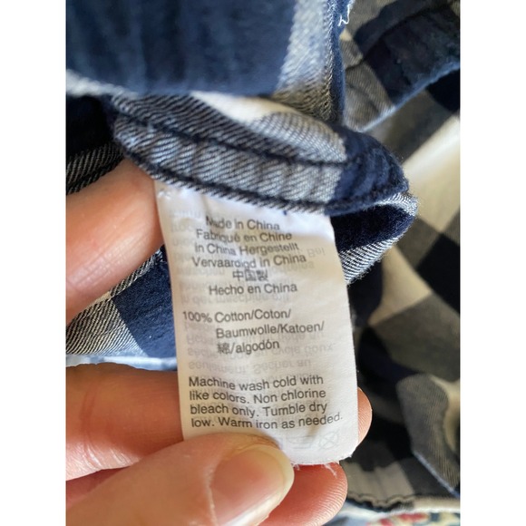 J Crew Factory Mens flannel pajama pants Blue Buffalo Plaid Lounge Sleepwear M - Picture 5 of 7